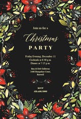 Merry wreath - Christmas Invitation